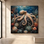 Majestic Volcanic Reef Underwater Wall Art Canvas Print - Image 3