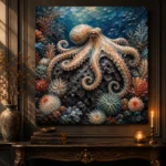 Majestic Volcanic Reef Underwater Wall Art Canvas Print - Image 4