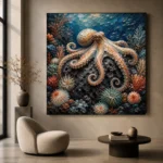 Majestic Volcanic Reef Underwater Wall Art Canvas Print - Image 6