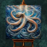 Shimmering Currents Underwater Wall Art Canvas Print - Image 2