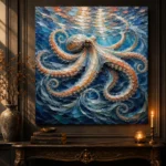 Shimmering Currents Underwater Wall Art Canvas Print - Image 4