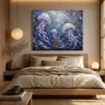 Panoramic Kelp Jellyfish Wall Art Canvas Print - Image 8