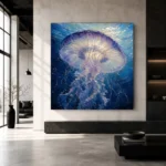 Radiant Jellyfish Underwater Wall Art Canvas Print - Image 5