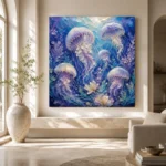 Floating Blossom Jellyfish Wall Art Canvas Print - Image 8