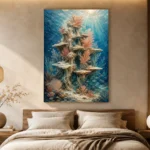 Majestic Coral Tower Underwater Wall Art Canvas Print - Image 6