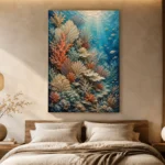 Warm Coral Underwater Garden Canvas Print - Image 6