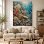Warm Coral Underwater Garden Canvas Print - Image 7