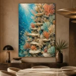 Elegant Coral Reef Wall Canvas Print - Image 5