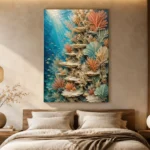 Elegant Coral Reef Wall Canvas Print - Image 6