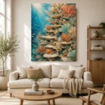 Elegant Coral Reef Wall Canvas Print - Image 7