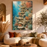 Elegant Coral Reef Wall Canvas Print - Image 8