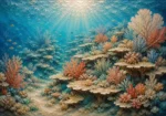 Flourishing Coral Terraces Canvas Print