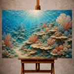 Flourishing Coral Terraces Canvas Print