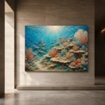 Flourishing Coral Terraces Canvas Print - Image 5