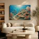 Flourishing Coral Terraces Canvas Print - Image 6