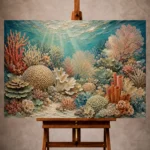 Warm Coral Reef Ecosystem Canvas Print