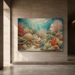 Warm Coral Reef Ecosystem Canvas Print - Image 5