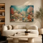 Warm Coral Reef Ecosystem Canvas Print - Image 6