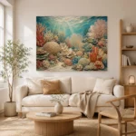 Warm Coral Reef Ecosystem Canvas Print - Image 7