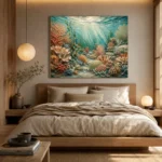 Elegant Coral Colony Tapestry Canvas Print - Image 8