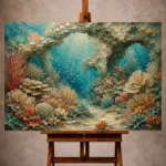 Serene Coral Sanctuary Canvas Print
