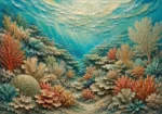 Flowing Coral Ridge Seascape Canvas Print