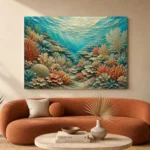 Flowing Coral Ridge Seascape Canvas Print - Image 3