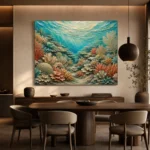 Flowing Coral Ridge Seascape Canvas Print - Image 4