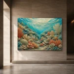 Flowing Coral Ridge Seascape Canvas Print - Image 5