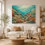 Flowing Coral Ridge Seascape Canvas Print - Image 7