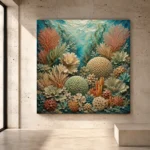 Layered Coral Garden Canvas Print - Image 3