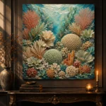 Layered Coral Garden Canvas Print - Image 4