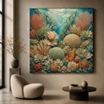 Layered Coral Garden Canvas Print - Image 6