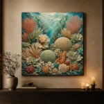 Layered Coral Garden Canvas Print - Image 7
