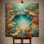 Secluded Coral Reef Basin Canvas Print