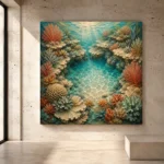 Secluded Coral Reef Basin Canvas Print - Image 3