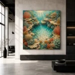 Secluded Coral Reef Basin Canvas Print - Image 5