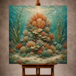 Majestic Coral Crown Canvas Print