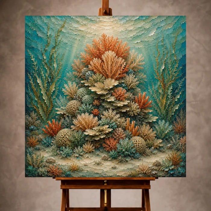 Majestic Coral Crown Canvas Print