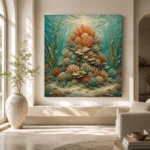 Majestic Coral Crown Canvas Print - Image 8