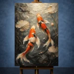 Graceful Koi Fish Canvas Print - Image 2