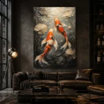 Graceful Koi Fish Canvas Print - Image 4