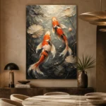 Graceful Koi Fish Canvas Print - Image 5