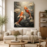 Graceful Koi Fish Canvas Print - Image 7