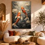 Graceful Koi Fish Canvas Print - Image 8