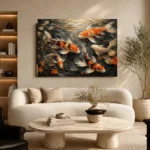 Panoramic Underwater Koi Fish Wall Art Canvas Print - Image 6
