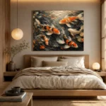 Panoramic Underwater Koi Fish Wall Art Canvas Print - Image 8