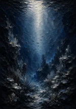 Mysterious Deep Sea Wall Art Canvas Print