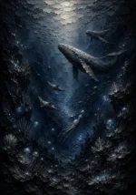 Midnight Deep Sea Wall Art Canvas Print