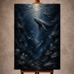 Midnight Deep Sea Wall Art Canvas Print